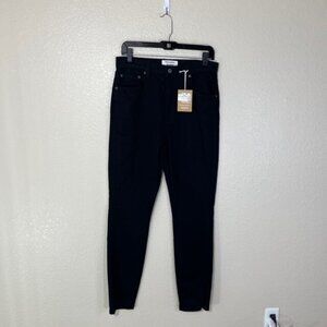 Reformation Womens Black High and Skinny Split Hem Jeans NWT Size 29